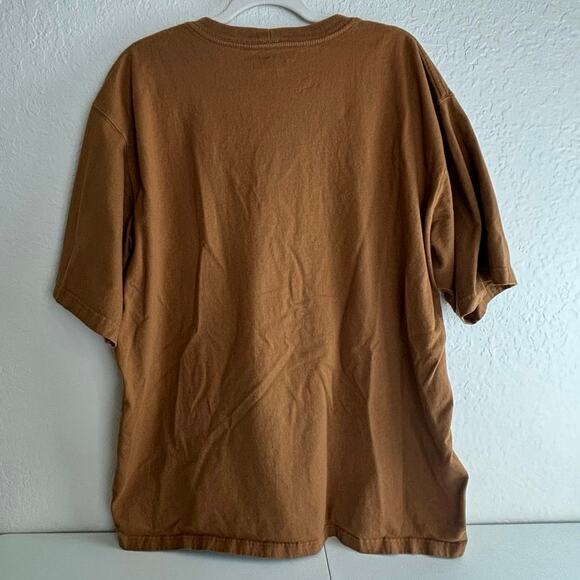 Carhartt Brown K87 Loose Fit Short Sleeve Pocket T-shirt Size 2XL - Picture 10 of 10